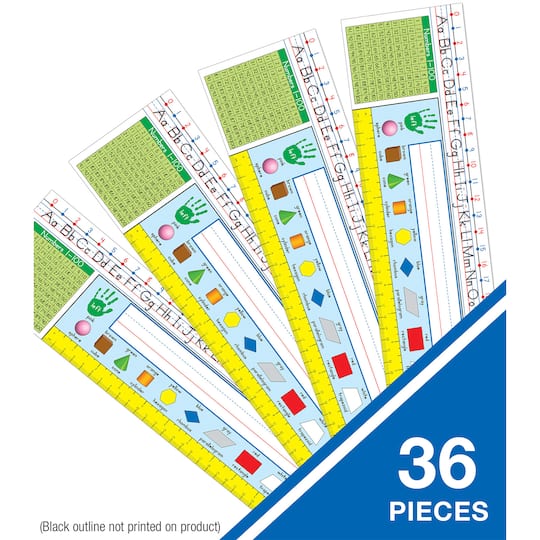 Carson Dellosa® Education Grade 1-3 Traditional Manuscript Nameplates, 3 Packs of 36